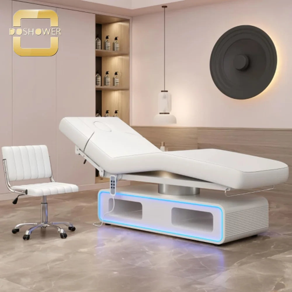 4 Motors Medical Spa Treatment Table With Giường massage nâng thông minh một nút bấm For Light Electric Beauty Bed Beauty Salon