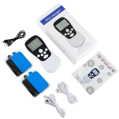 Multifunctional Tens Full Body Massage Device Physiotherapy Cervical Spine Shoulder Tuina Kneading Mini Massager Cupping 8 Modes