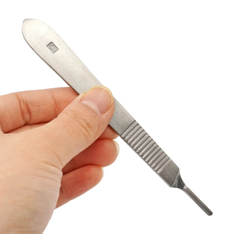 5pcs Dental Surgical Scalpel Knife Handle Blades Number Surgical Medical Practicing Cutting Sculpting Repairing Tool