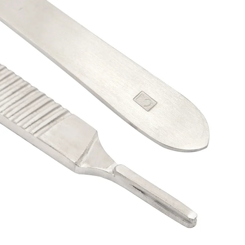 5pcs Dental Surgical Scalpel Knife Handle Blades Number Surgical Medical Practicing Cutting Sculpting Repairing Tool
