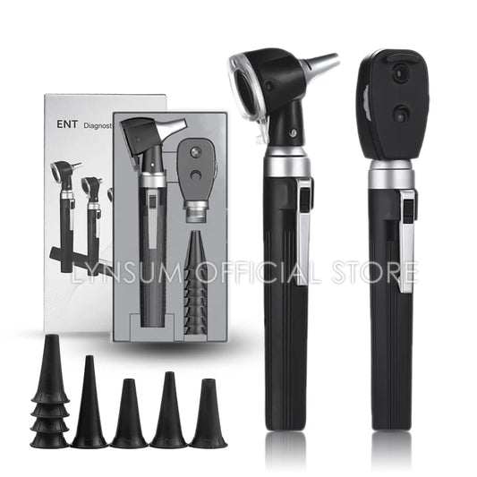 Professional ENT Diagnostic Portable Medical Endoscope Opthalmoscope LED Ear Otoscopio Direct Fiber Otoscope Ophthalmoscope