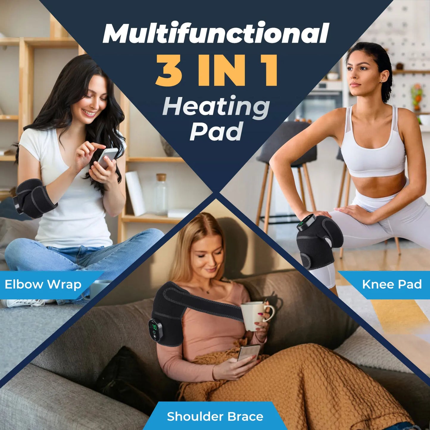 EMS TENS Physiotherapy Shoulder Masssager Knee Protection Vibrator for Joint Pain Relaxation Treatment Muscle Electrostimulator