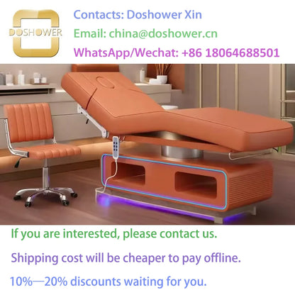 4 Motors Medical Spa Treatment Table With Giường massage nâng thông minh một nút bấm For Light Electric Beauty Bed Beauty Salon