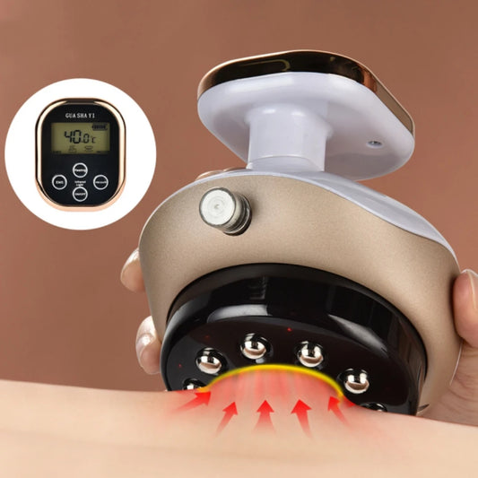 Electric Cupping Vacuum Massage Machine Smart Cupping Therapy Set Guasha Scraping Device Thermal Suction Relieve Body Fatigue