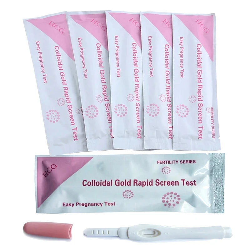 10PCS Early Pregnancy Test Strip Home HCG Urine Measuring Kits For Adult Women Rapid Result Fertility Test Pen Over 99% Accuracy