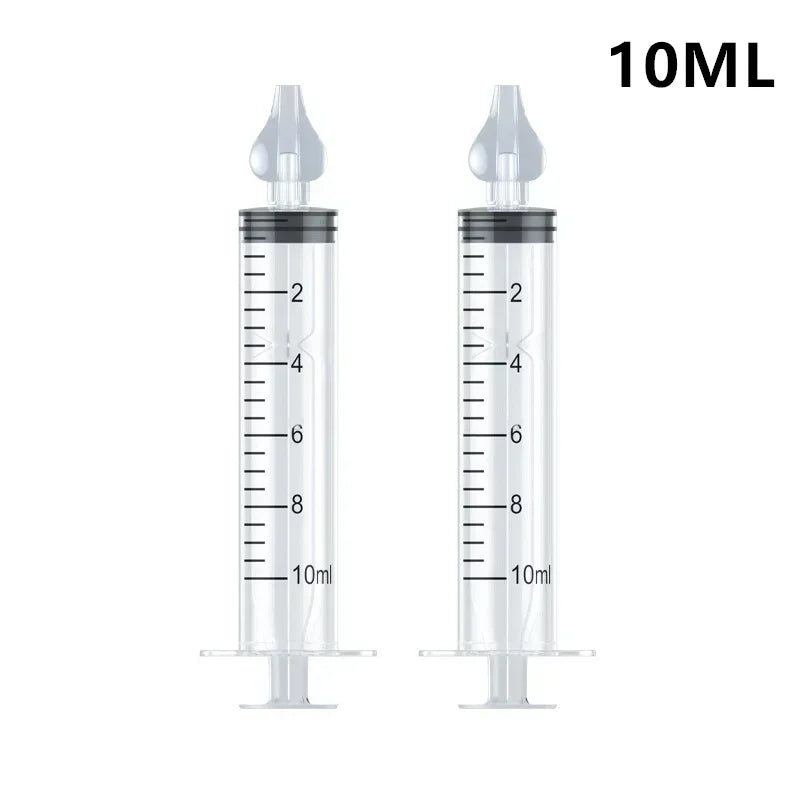 2Pcs Needle Tube Baby Nasal Aspirator Syringe Baby Nose Cleaner Infant Rhinitis Nasal Washer Children Nose Washing Tool for Kids