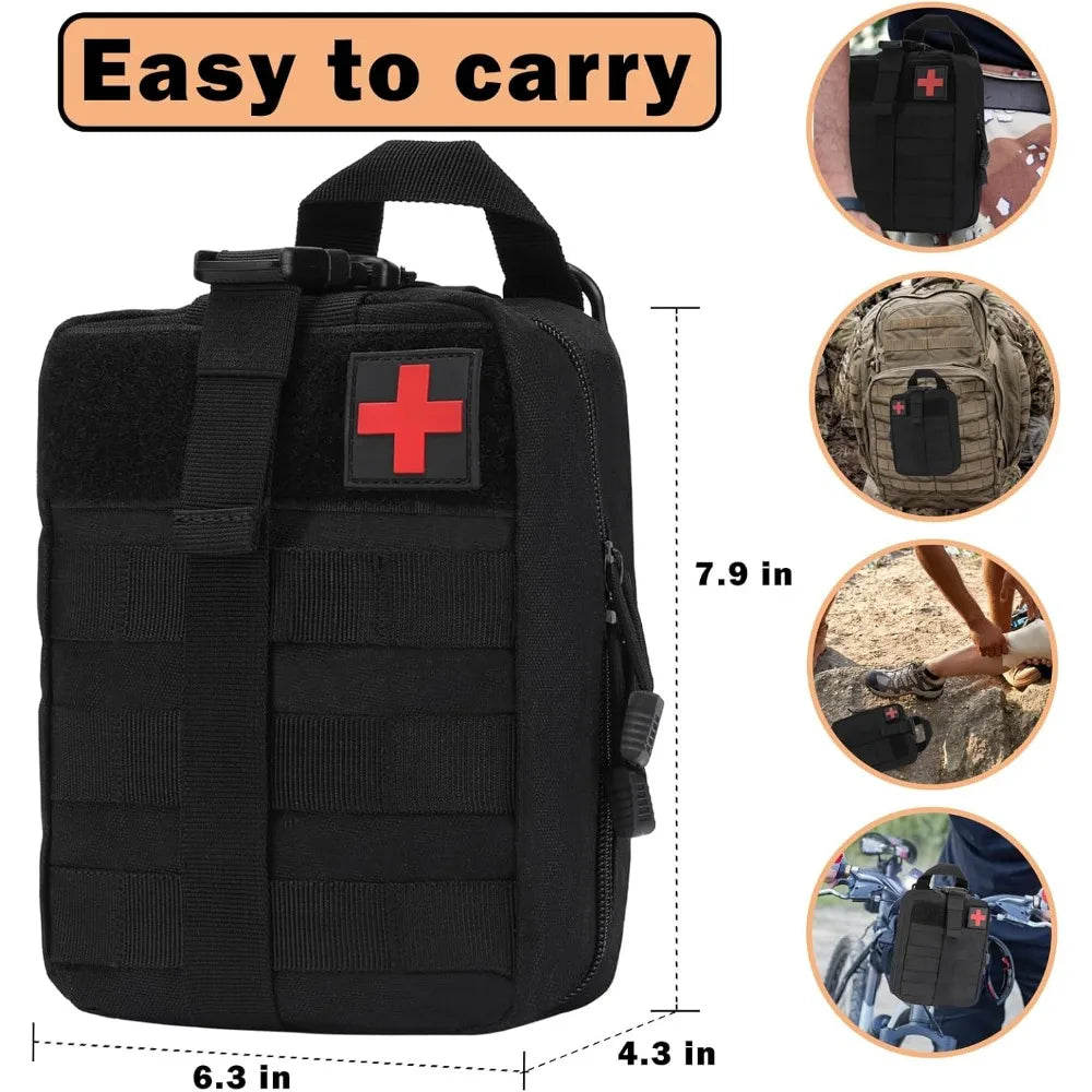 Tactical First Aid Kit 1000D Ifak Bag Tear-off Medical Bag Storage Bag Empty Small Medical Bag Molle EMT Bag