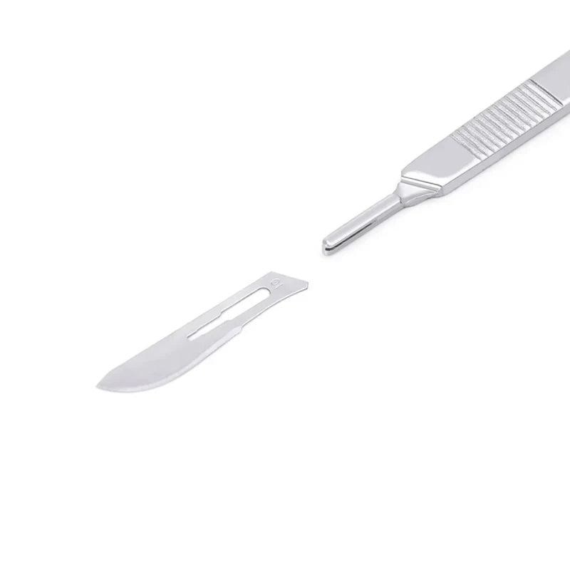 5pcs Dental Surgical Scalpel Knife Handle Blades Number Surgical Medical Practicing Cutting Sculpting Repairing Tool