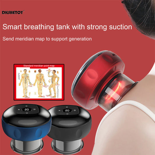 Electric Vacuum Cupping Therapy machine Heating Suction Cup Device Body Scraping Massager chinese medical Physiotherapy Jars