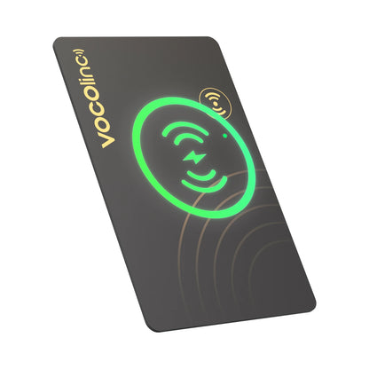 1Pcs VOCOlinc Wireless Charging Wallet Tracking Card Tag, Smart Bluetooth Car Locator, Item Finder, Use with Find My (iOS Only)