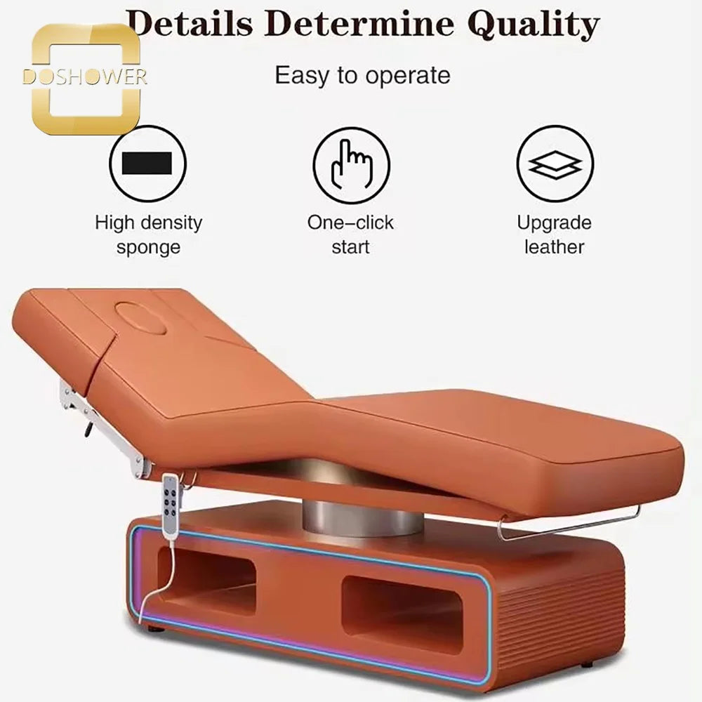 4 Motors Medical Spa Treatment Table With Giường massage nâng thông minh một nút bấm For Light Electric Beauty Bed Beauty Salon