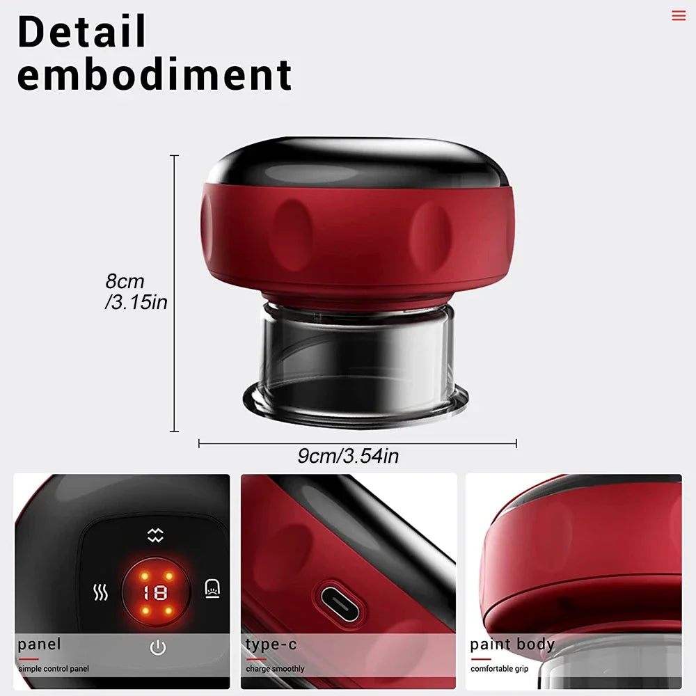 Cupping set massage electric cupping therapy set gua sha Cups Rechargeable Fat Burning Slimming Device beauty health masajeador