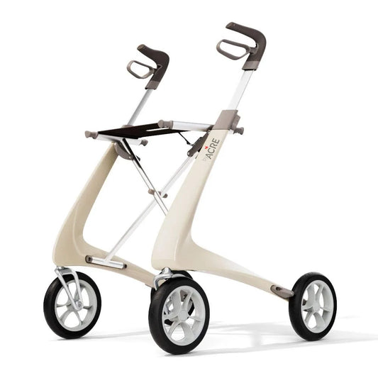Carbon Ultralight Rollator Walker with Organizer Bag, Regular Track