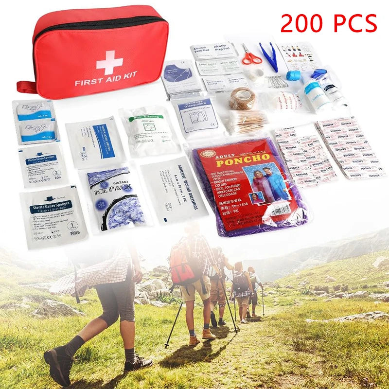 Emergency First Aid Kit Travel First Aid Kit for Home Camping Hiking Sports Office Car Backpacking Med Kit,Christmas Gifts for