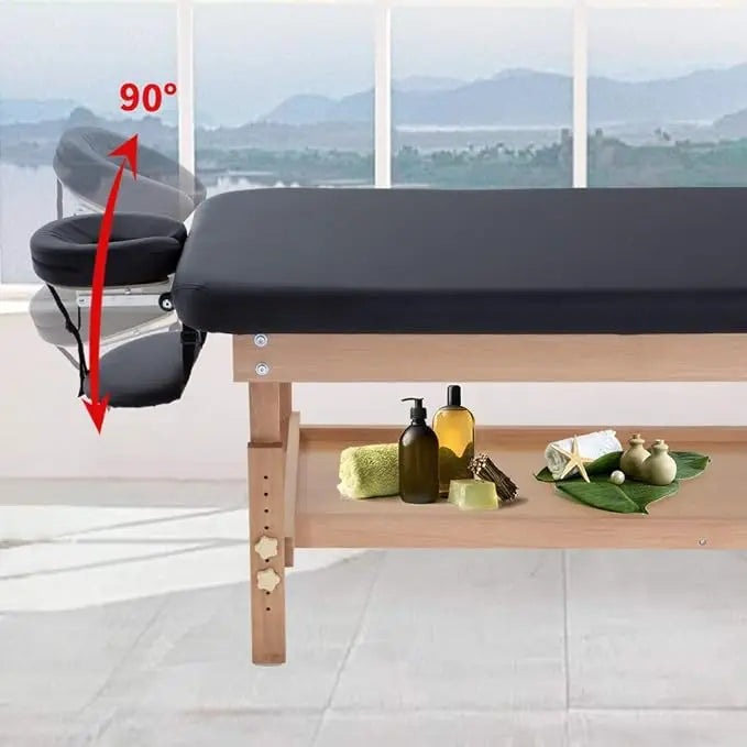 Massage Table28Inches Wide Massage Bed Lash Bed Height and BackRest Adjustable Fixed Type Heavy Duty Spa Bed for Medical