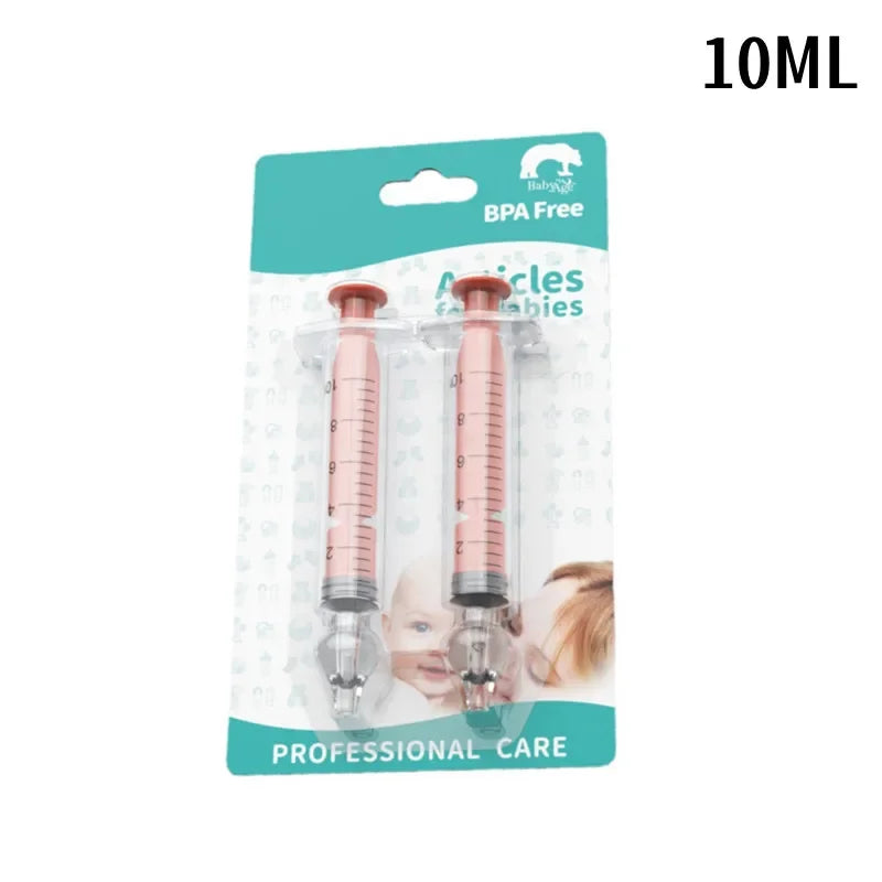 2Pcs Needle Tube Baby Nasal Aspirator Syringe Baby Nose Cleaner Infant Rhinitis Nasal Washer Children Nose Washing Tool for Kids