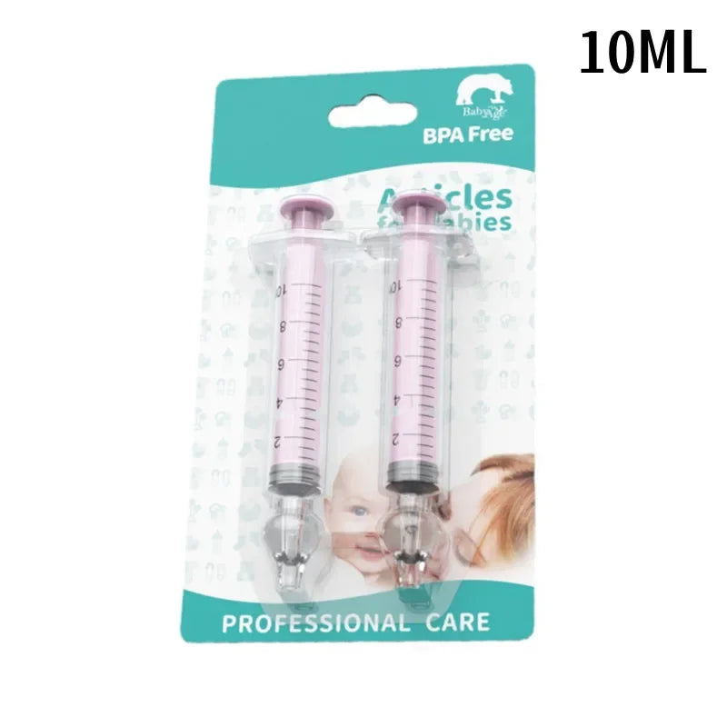 2Pcs Needle Tube Baby Nasal Aspirator Syringe Baby Nose Cleaner Infant Rhinitis Nasal Washer Children Nose Washing Tool for Kids