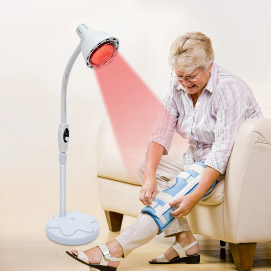 275W Physiotherapy Lamp Electric Infrared Therapy Lamp 360° Adjustable Temperature Heat Lamp Relief Pain Tools