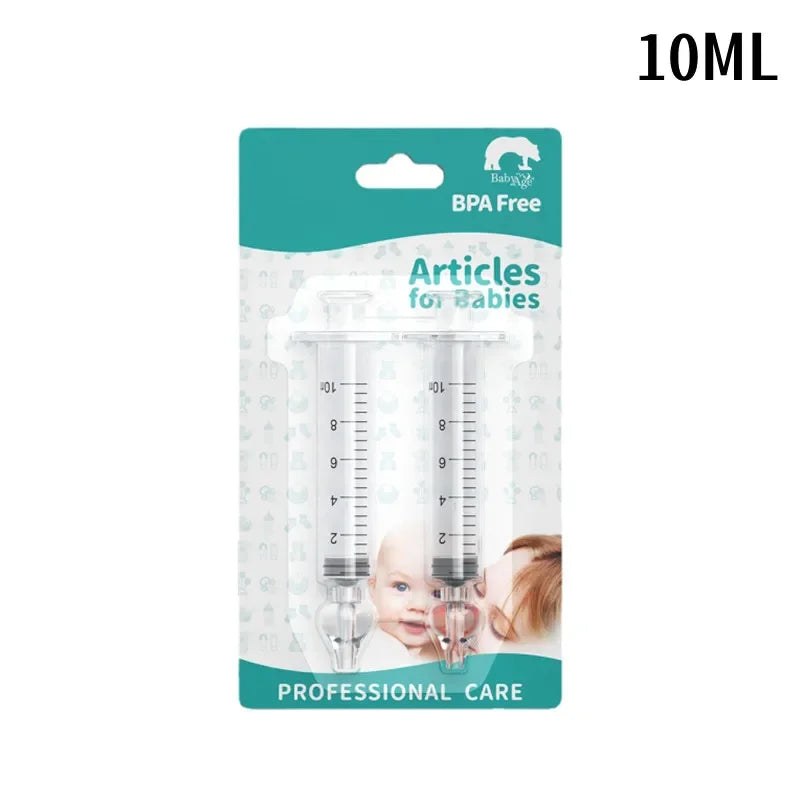 2Pcs Needle Tube Baby Nasal Aspirator Syringe Baby Nose Cleaner Infant Rhinitis Nasal Washer Children Nose Washing Tool for Kids