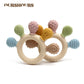 BPA Free Baby Silicone Teethers Sensory Toy Easy to Grasp Infant Teething Toys Food Grade Chewable Toys for Babies Newborn Gifts