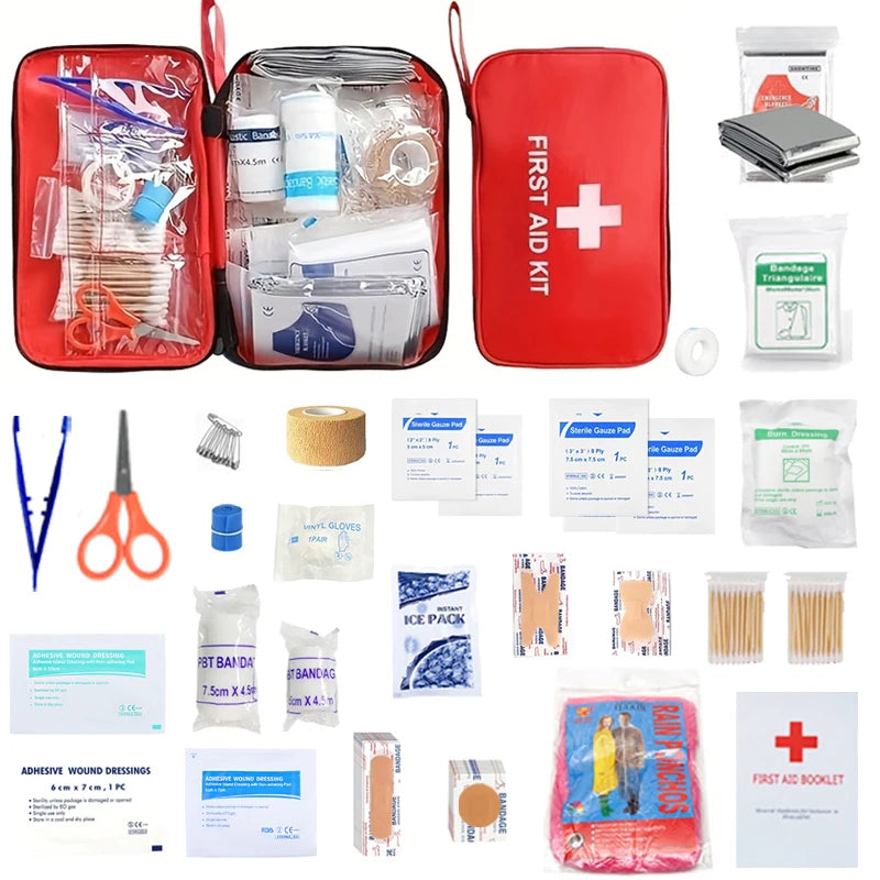 Emergency First Aid Kit Travel First Aid Kit for Home Camping Hiking Sports Office Car Backpacking Med Kit,Christmas Gifts for