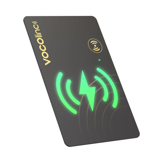 1Pcs VOCOlinc Wireless Charging Wallet Tracking Card Tag, Smart Bluetooth Car Locator, Item Finder, Use with Find My (iOS Only)
