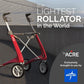 Carbon Ultralight Rollator Walker with Organizer Bag, Regular Track