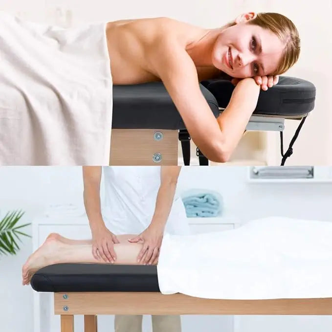 Massage Table28Inches Wide Massage Bed Lash Bed Height and BackRest Adjustable Fixed Type Heavy Duty Spa Bed for Medical