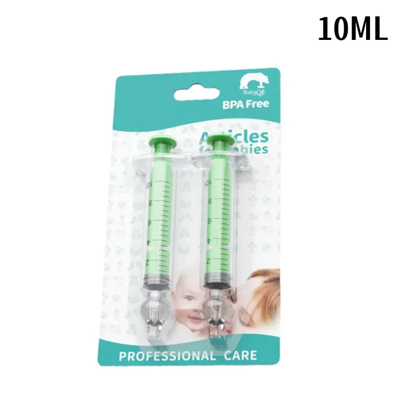 2Pcs Needle Tube Baby Nasal Aspirator Syringe Baby Nose Cleaner Infant Rhinitis Nasal Washer Children Nose Washing Tool for Kids
