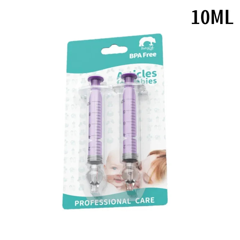 2Pcs Needle Tube Baby Nasal Aspirator Syringe Baby Nose Cleaner Infant Rhinitis Nasal Washer Children Nose Washing Tool for Kids