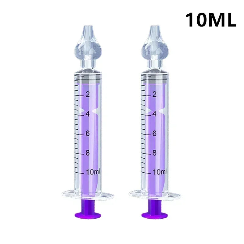 2Pcs Needle Tube Baby Nasal Aspirator Syringe Baby Nose Cleaner Infant Rhinitis Nasal Washer Children Nose Washing Tool for Kids